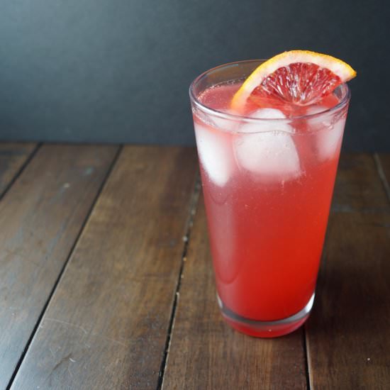 Blood Orange Campari Soda - Recipe photo by wifromscratch