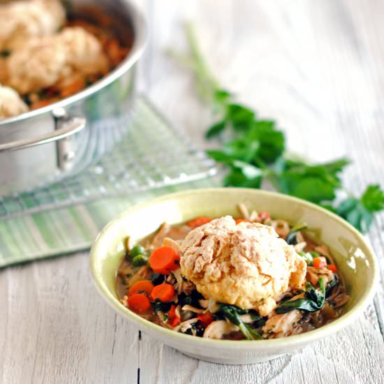 Skillet Chicken Pot Pie - Recipe photo by TheCakeChica