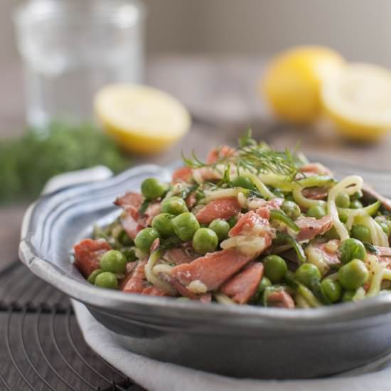 Salmon Zoodles - Recipe photo by The.Organic.Dietitian