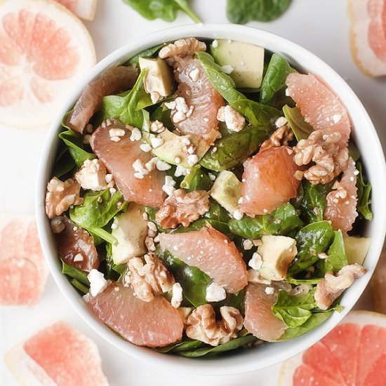 Grapefruit Avocado Spinach Salad - Recipe photo by pretty plain janes