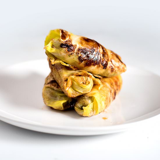 Spiced Lamb stuffed Cabbage Rolls - Recipe photo by nitinbud
