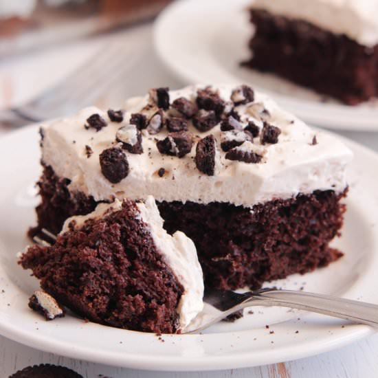 Skinny Cookies 'n Cream Cake - Recipe photo by cakefordinner