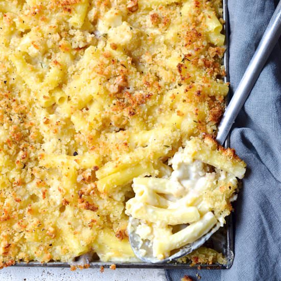 Roasted cauliflower Mac and Cheese - Recipe photo by Bibbyskitchenat36