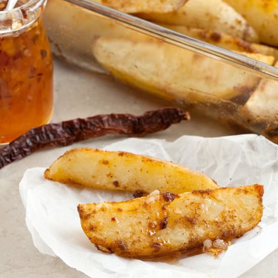 Spiced Potato Wedges - Recipe photo by manusmenu