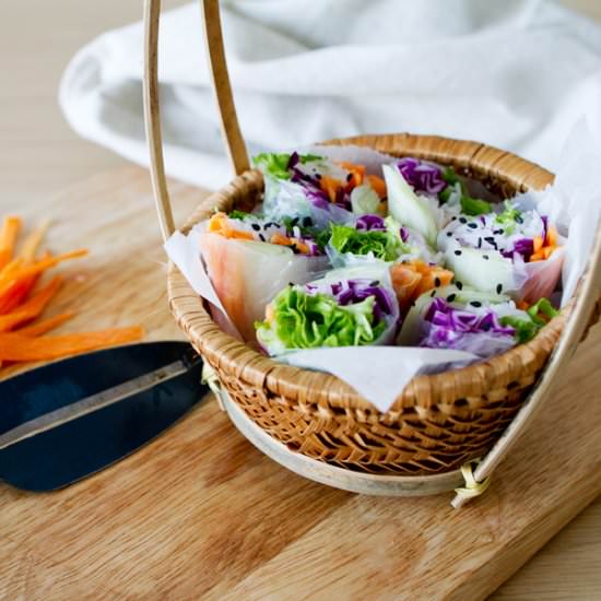 Vegetarian Spring Rolls - Recipe photo by The Chick Who Eats