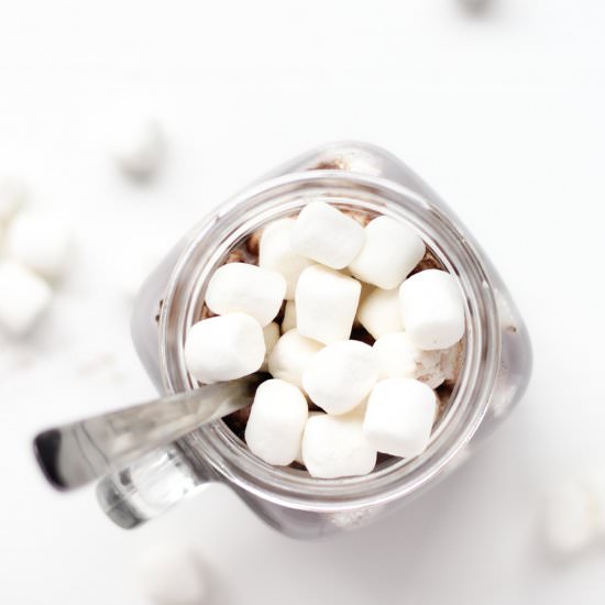 Healthy Hot Chocolate - Recipe photo by veggiebalance