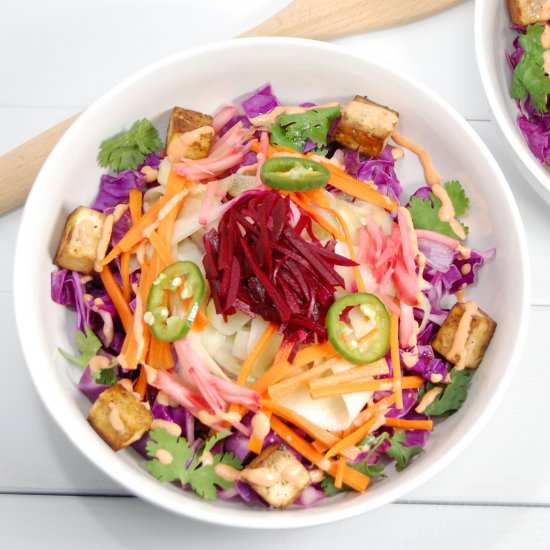 Tofu Banh Mi Salad - Recipe photo by theminniechef