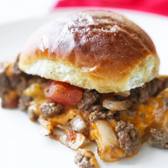Baked Cheesy Beef Sandwiches - Recipe photo by pipandebby