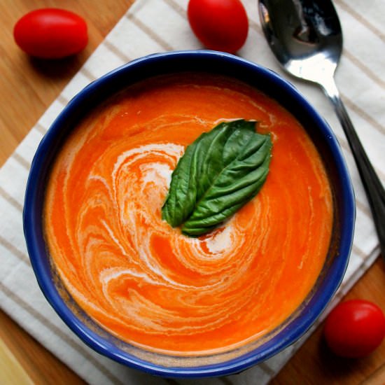Roasted Tomato Soup - Recipe photo by thekitchenprep
