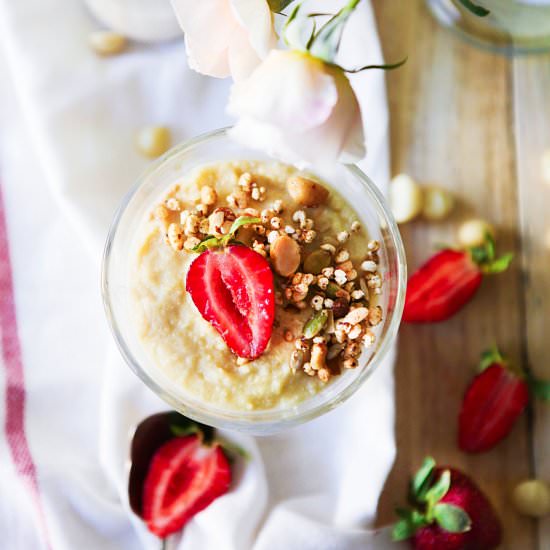 Millet Pudding with Macadamia Milk - Recipe photo by dorota.wizart