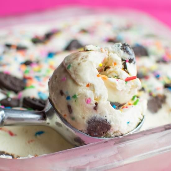 B-day Cake Oreo Truffle Ice Cream - Recipe photo by A baJillian Recipes