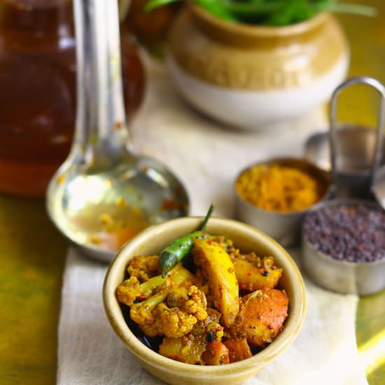 Gobi Gajar Shalgam Ka Achaar - Recipe photo by Funfoodandfrolic
