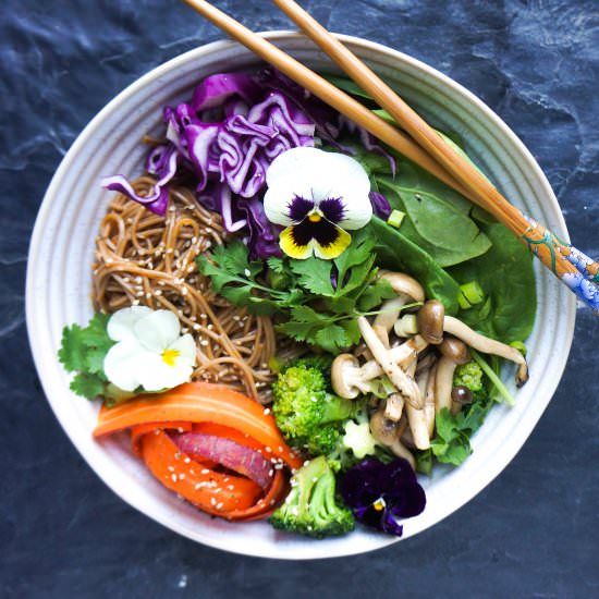 SOBA NOODLE BOWL - Recipe photo by anettv