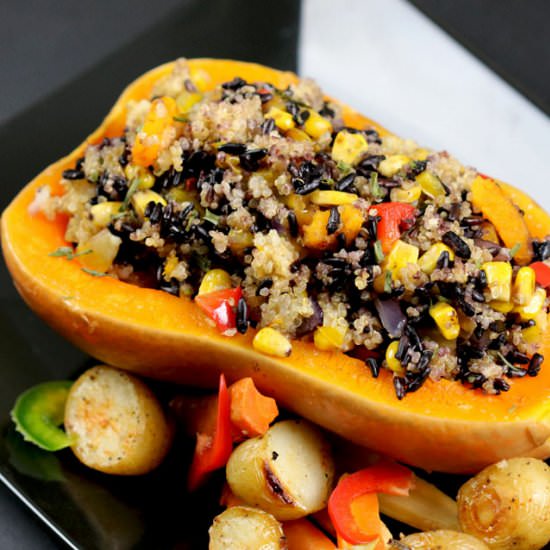 Stuffed Butternut Squash - Recipe photo by mealpreprecipes