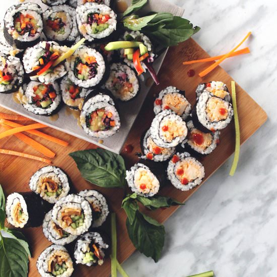 Vegan Sushi Rolls - Recipe photo by EatPlantily