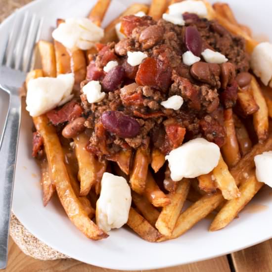 Black Porter Chili Poutine - Recipe photo by cakenknife