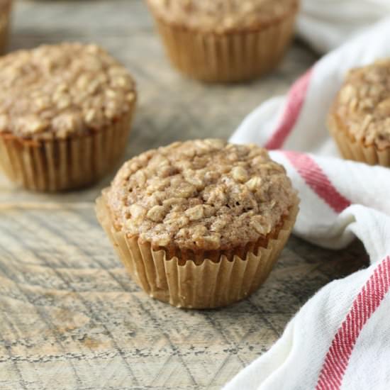 Applesauce Oat Muffins - Recipe photo by bakedinaz