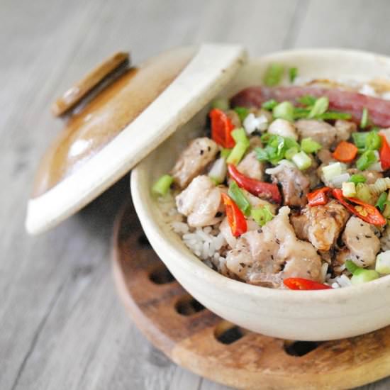 Clay Pot Rice with Spare Ribs - Recipe photo by mrspskitchen