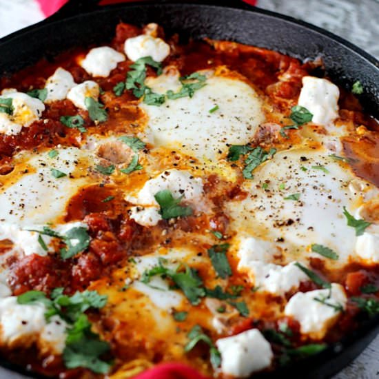 One Skillet Spicy Eggs & Potatoes - Recipe photo by mannaandspice