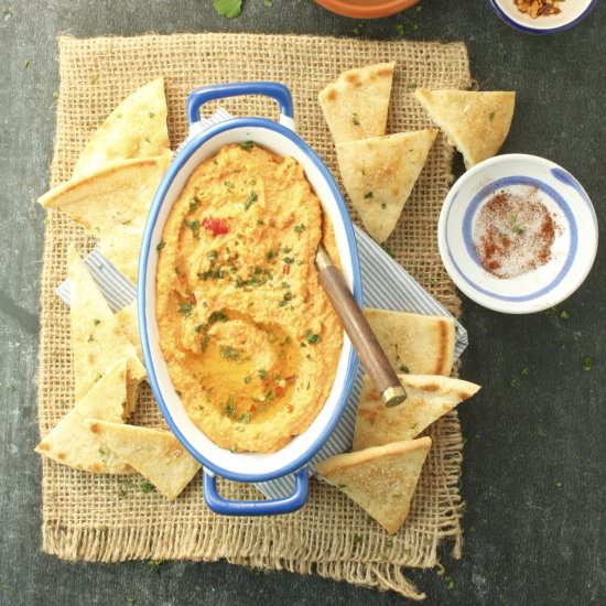 Roasted Red Pepper Hummus - Recipe photo by marilenaskitchen