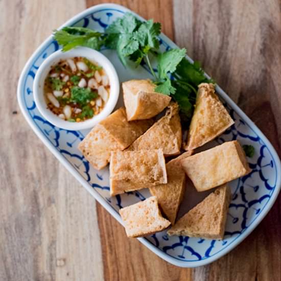 Fried Tofu - Recipe photo by rachelcooksthai