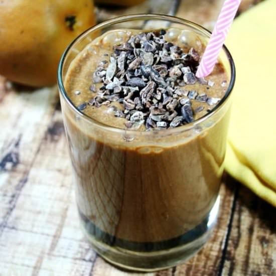 Cacao and Pear Protein Smoothie - Recipe photo by thehealthyfamilyandhome