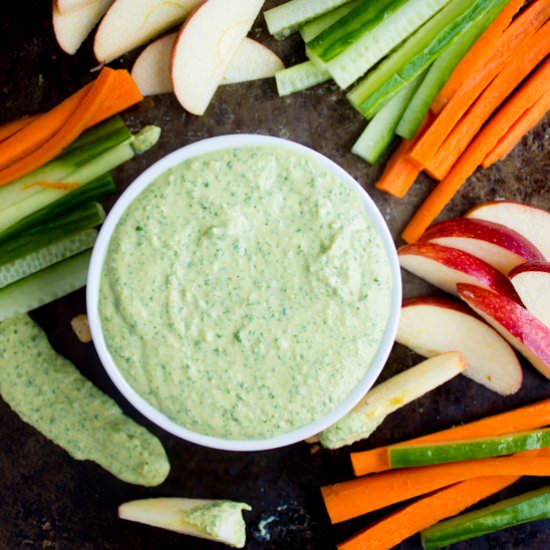 Kale Hummus Dip - Recipe photo by two.purple.figs