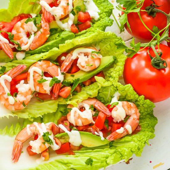 Shrimp Lettuce Wraps Recipe - Recipe photo by MunchkinTime
