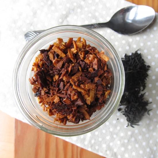 Coconut Bacon with Lapsang Souchong - Recipe photo by thecupoflife