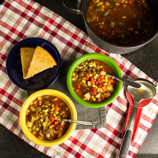 Vegetable Beef Soup - Recipe photo by Chattavore