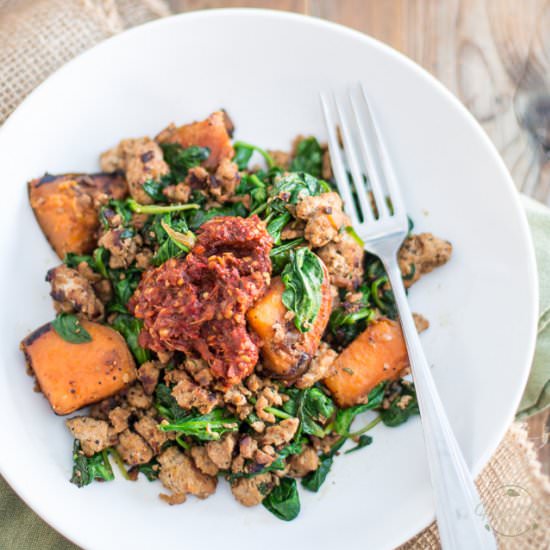 Ground Beef Spinach Bowl Food - Recipe photo by The Healthy Foodie