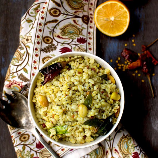 Barley Pulihora - Recipe photo by Pavani