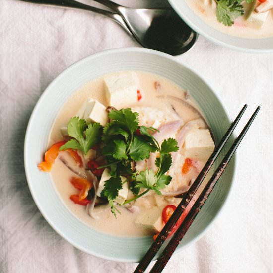 Tom Kha Tofu - Recipe photo by athoughtforfood
