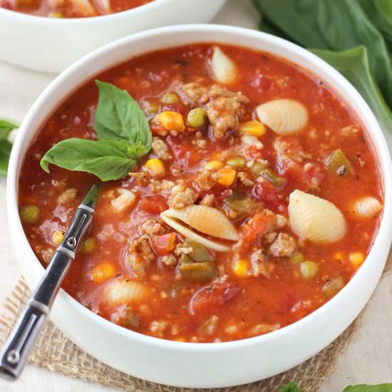 Italian Turkey Soup - Recipe photo by mykitchencraze