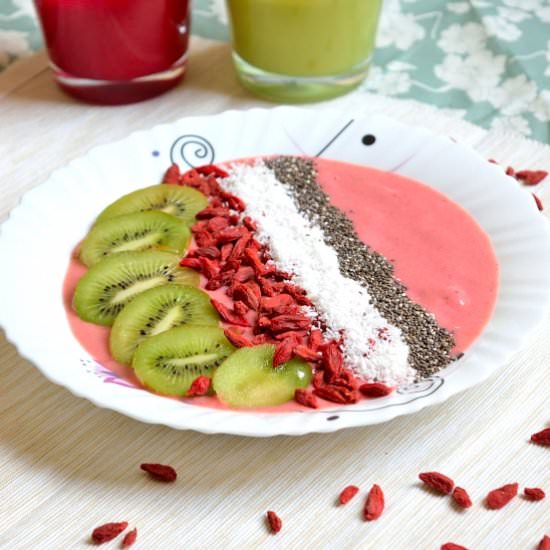 Strawberry Baobab Smoothie Bowl - Recipe photo by WhittyPaleo
