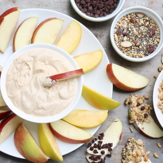 Creamy (Healthy) Peanut Butter Dip - Recipe photo by FountainAvenueKitchen