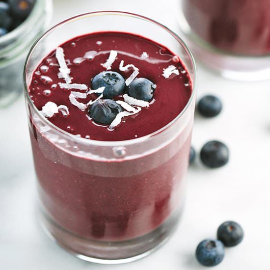 Blueberry Yogurt Smoothie - Recipe photo by Jessica Gavin
