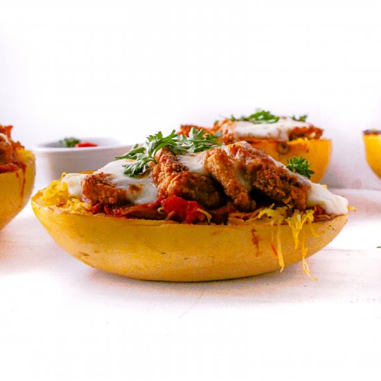 Chicken Parmesan Spaghetti Squash - Recipe photo by layersofhappiness