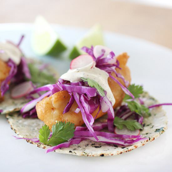 Fish Tempura Tacos - Recipe photo by lisal