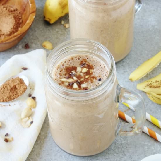 Healthy Choc PB Breakfast Smoothie - Recipe photo by Beela