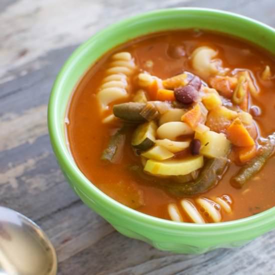 Easy Minestrone Soup - Recipe photo by eatingmadeeasy