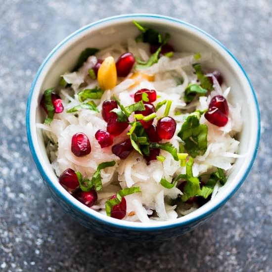 Turnip Pomegranate Salad - Recipe photo by easybabymeals