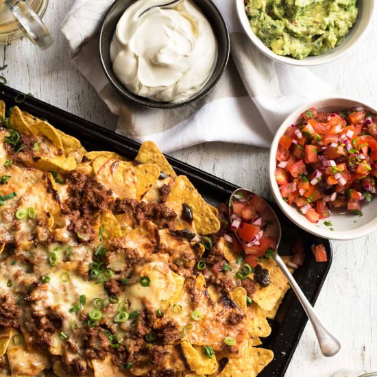 Ripper Beef Nachos - Recipe photo by RecipeTin Eats