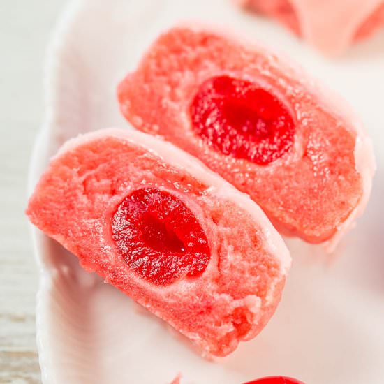 Glazed Cherry Bonbon Cookies - Recipe photo by Averie