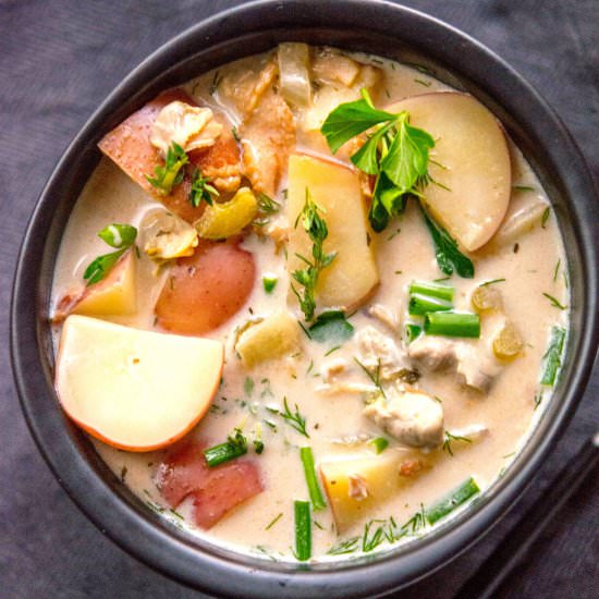 Slow Cooker Clam Chowder - Recipe photo by slowcookergourmet