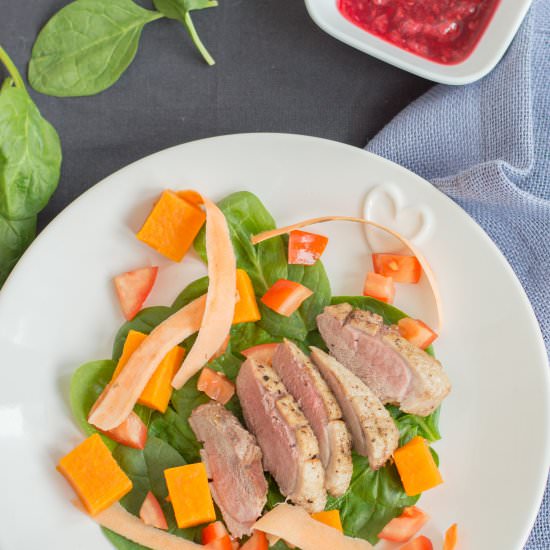 Duck & Sweet Potato Salad - Recipe photo by foodandfitnessalways