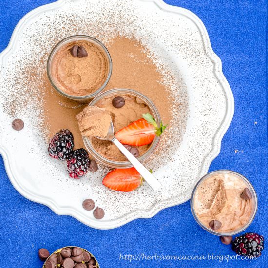 Eggless Chocolate Mousse - Recipe photo by Herbivore Cucina