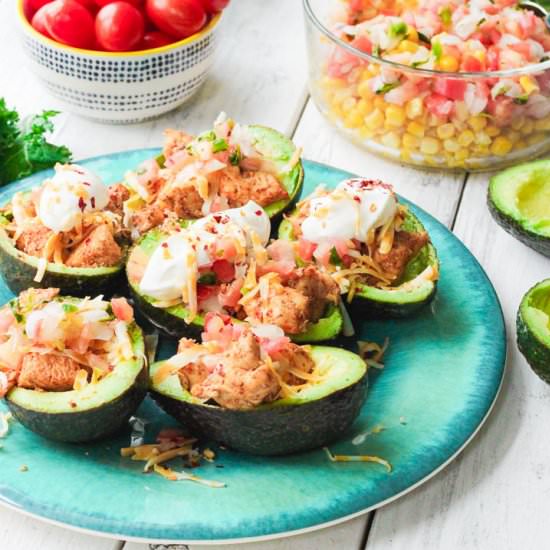 Chicken Taco Avocado Boats - Recipe photo by BlessHerHeartYall