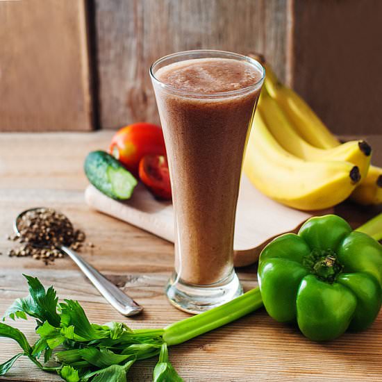 Peppery Goodness Smoothie - Recipe photo by healthsomeness