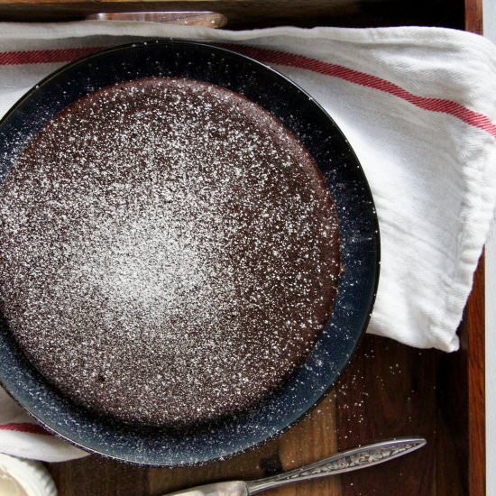 Flourless Chocolate Olive Oil Cake - Recipe photo by emmaslittlekitchen
